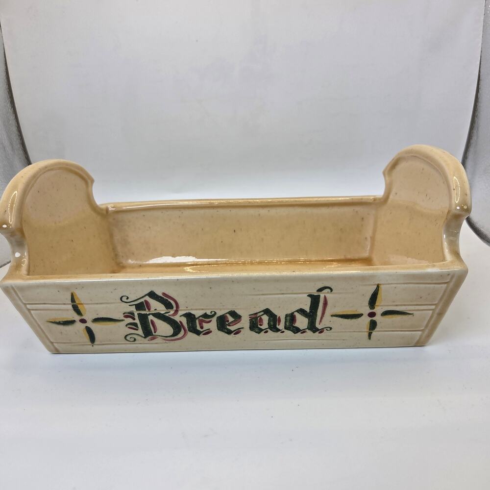 Metlox Poppytrail Rooster Bread Holder Vintage California Pottery Bread Tray